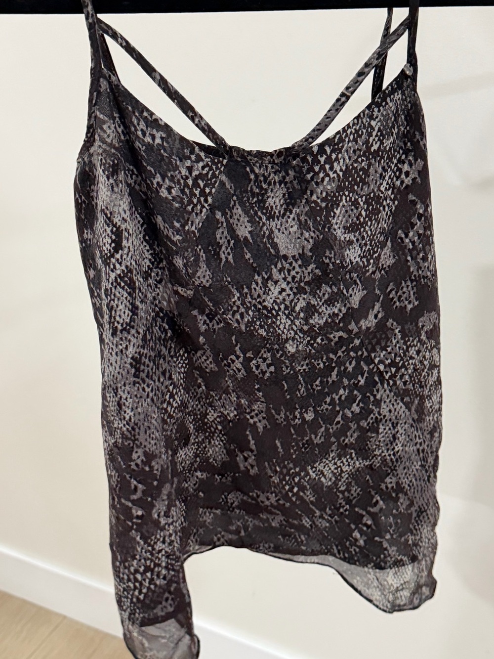 100% silk Guess Snake-Print Camisole Top